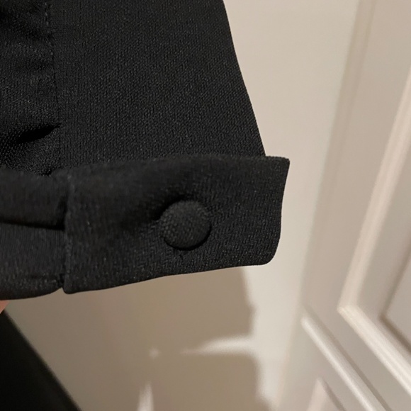 Classic Mikael Aghal Black LBD Tuxedo Style - Picture 8 of 12